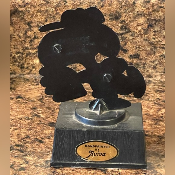 Vintage 1970s Aviva Peanuts Snoopy Trophy Greatest Baseball Player Collectible - Picture 4 of 7